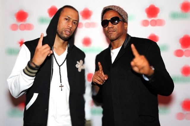 Picture of Affion Crockett with his friend in ablack black hoodie